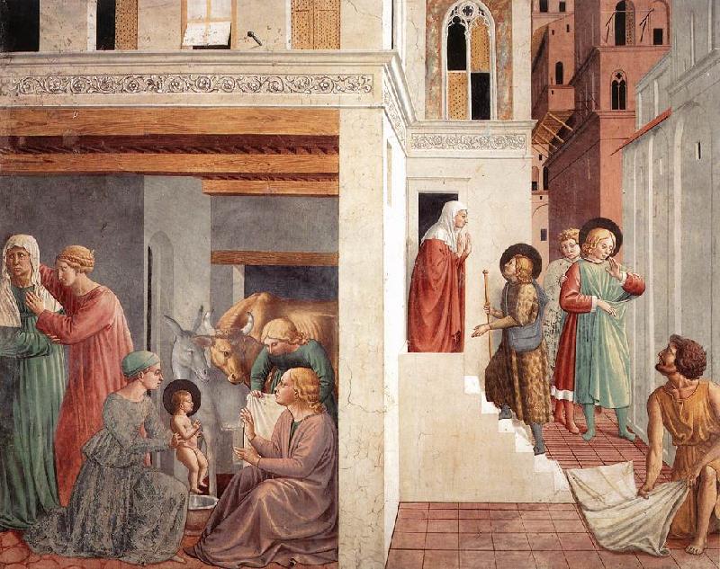 GOZZOLI, Benozzo Scenes from the Life of St Francis (Scene 1, north wall) g oil painting picture